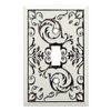 Brainerd Fairhope 1-Gang White Wash Single Toggle Wall Plate