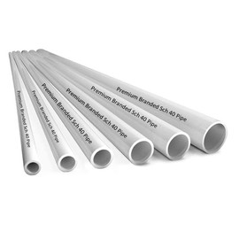 Manufacturer Direct PVC Pipe Sch40 3/4 Inch (0.75) White Custom Length - 8FT