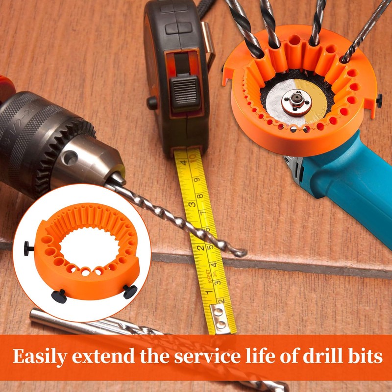 Drill Bit Sharpener, 1 Pcs Drill Sharpener, Angle Grinder Drill