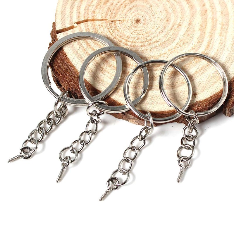 Homo Trends 100Pcs Keyring Rings Key Chain Split Metal Key