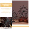 Gatuida Ferris Wheel Model Ferris Wheel Decor Iron Crafts Gold
