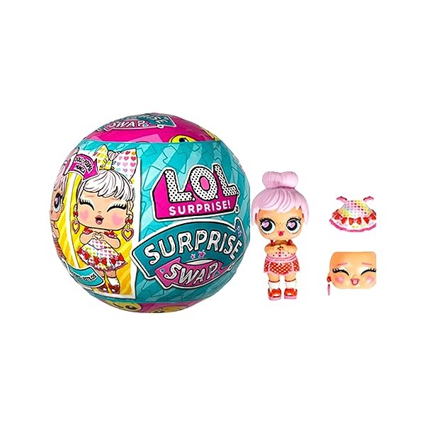 L.O.L. Surprise! Surprise Swap Tots - 1 Collectible Doll from Assortment of 9 with Extra Expression and 2 Looks in One - Water Unboxing Surprise - Great for Girls and Boys Ages 3+