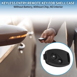 A ABSOPRO 2 Buttons Key Shell Case Keyless Entry Remote Key Fob Replacement Case for Honda Civic 2006-2013 1 Pcs