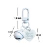 ZGYCHZY Heart Bell Keychains with Open Jump Buckle, Painted Metal
