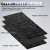 FANCYWING 240X240MM Forged Carbon Fiber Sheet, 4.0MM Thickness Carbon Fiber