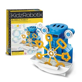 (4M) Squabonball Robot, Robotics, Toy, Free Research, Experiment Set, Craft Kit, Bubbles, Assembly, Electric Robot, Motor, Education, Learning, Education, Home, Play, Kids, Boys, Girls, Elementary