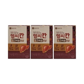 Chong Kun Dang Health Healthy Khan Royal Milk Thistle, 3 boxes, 30 tablets / 종근당건강 헬씨칸 로얄 밀크시슬, 3박스, 30정
