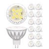 GOHDLAMP 12 Pack MR16 LED Bulbs, 50 Watt Equivalent, 5000K