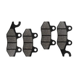 ZICOO Front & Rear Brake Pads for Kawasaki Teryx 4 800 750 4x4 2008-2023, Brute Force 650 750 2005-2023, Mule Pro 820 1000 2015-2023, Bayou 300 400