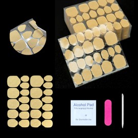 Ultra-Slim Nail Adhesive Tabs - Jelly Double-Sided Waterproof Gel Sticker Pads with Tool Set | High Adhesion, Tear-Resistant Kraft Paper, 24 Sizes for Press-On Nails & Fake Nail Tips (15)