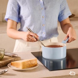 Lagostina Brezza, Casseruola Fonda con Manico Lungo Antiaderente Ø 16 cm, Rivestimento Mineralia, Indicatore di Calore Thermo-Signal, Manico Rivettato, Compatibile con Induzione
