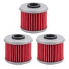 AloneGoer 3pcs Oil Filter Compatible with 116 HF116 CRF150F CRF150R CRF150RB CRF250F CRF250L CRF250R CRF250RX CRF250X CRF450R CRF450RX CRF450X TC250R TE250 TE310 TE310R