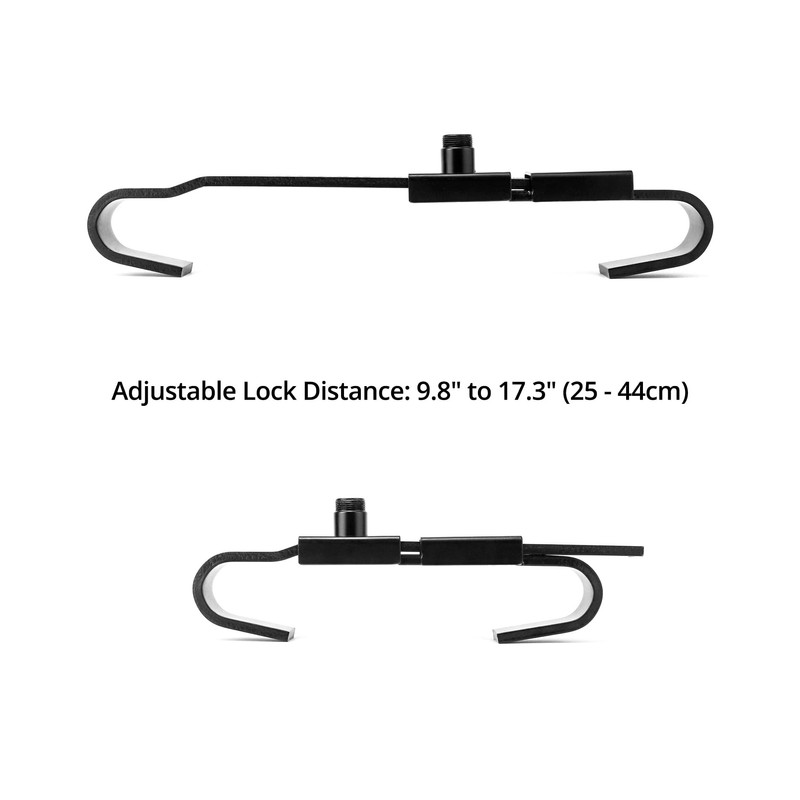 QWORK Shipping Container Lock, 2 Pack 9.8" to 17.3" Adjustable