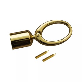 Stecksstore Tassel Hook Hardware With Setting Screws Brass 21639-01 Key FOB Saddle Tack