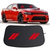 Windshield Sun Shade for Dodge Charger 2011-2024, 300T Silver Sun