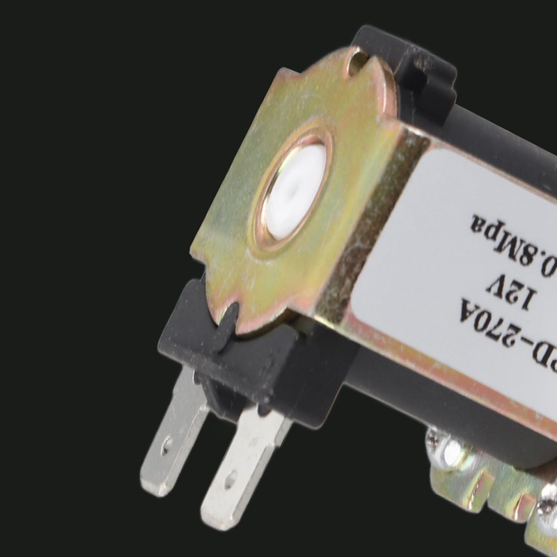 DC12V OD12mm Plastic Electromagnetic Valve Normally Closed Water Inlet Switch