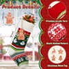 4 Pack Knitted Christmas Stockings - 18 Inch Large Family