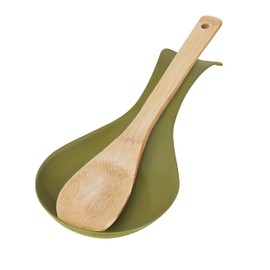 Oggi Soporte para cucharas, color verde oliva