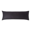 HOMESCAPES Black Pure Egyptian Cotton Body Pillowcase 330 TC 500