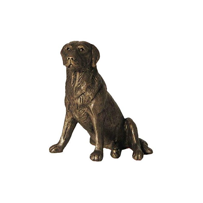 Nigel', Labrador Sitting, Cold Cast Bronze Sculpture by Bulgarian sculpture