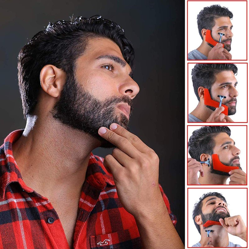 4 Piece Beard Stencil Set Beard Shapes Beard Stencils Men