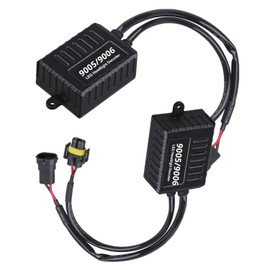 Alla Lighting Directly Plug-N-Play Anti Flickering Warning Error Decoder Canceler Capacitor LED Fog Light DRL Kit Harness (9005/9006/9012)