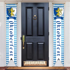 Pack of 2 Oktoberfest Decorative Banner, Oktoberfest Banner, Oktoberfest Decoration Banner, Bavarian Oktoberfest Banner, Oktoberfest Party Decoration, for Oktoberfest Party, Hanging Decoration, 180 x