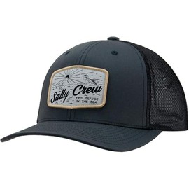 Salty Crew Men's Frenzy Retro Trucker Hat, Charcoal/Black, One Size