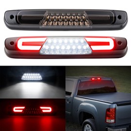 Mynoway LED 3rd Third Brake Light Replacement for Sierra/Silverado 1500 2500 3500 & HD 2007-2013, H3T 2009-2010, Center High Mount Stop Lamp with Sealing Gasket-Smoked