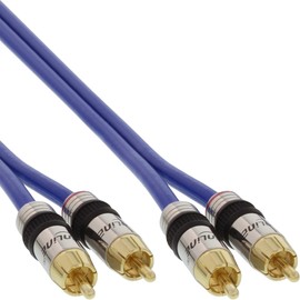 InLine RCA Cable 2x RCA Male to Male 10 m