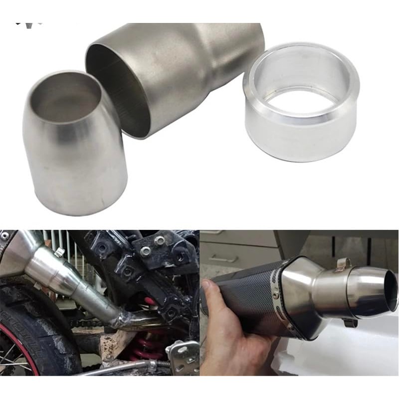 Motor Kanto General Purpose Muffler Silencer Stainless Steel Conversion Adapter