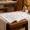 Single Altar Linen White Church Purificator 100% Cotton with Red