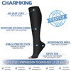 CHARMKING 3 Pairs Open Toe Compression Socks for Women &