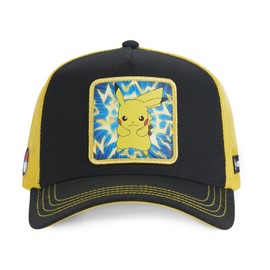 Men's & Women's Coyote Cap, Trucker Cap, Looney Tunes, Multi-Sport and Soft, Black / yellow, One size