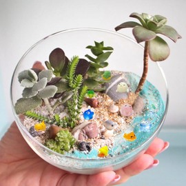 55pcs Mini Ocean Resin Animals Plastic Animals Marine Miniature Aquarium Ornaments Decorations for DIY Fish Tank Potted Micro Fairy Garden Dollhouse (56PCS Marine Animal Set)