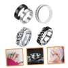 SHOWERORO 5pcs Titanium Steel Fidget Set Bead Band for Anxiety