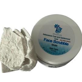 Diva Stuff Sebacaous Cyst and Epidermal Cyst Face Scrubby Pad, Helps To Reduce Problematic Bumps, 12 Per Jar