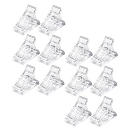 FOMIYES 12pcs Manicure Extension Clamp Tools Reusable Nail Clip Fixing Clamps for Nail Art Molding