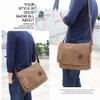 Unisex Messenger Bag Casual Canvas Bag Shoulder Sling Bag Satchel