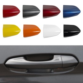 CZShiYue Car Front Left Exterior Door Handle Lock Bezel Cover Cap Fits for Ford Mustang 2015 2016 2017 2018 2019 2020 Replacement FR3Z-63218A15-ACPTM FR3Z-63218A15-AAPTM Black Car Front Left