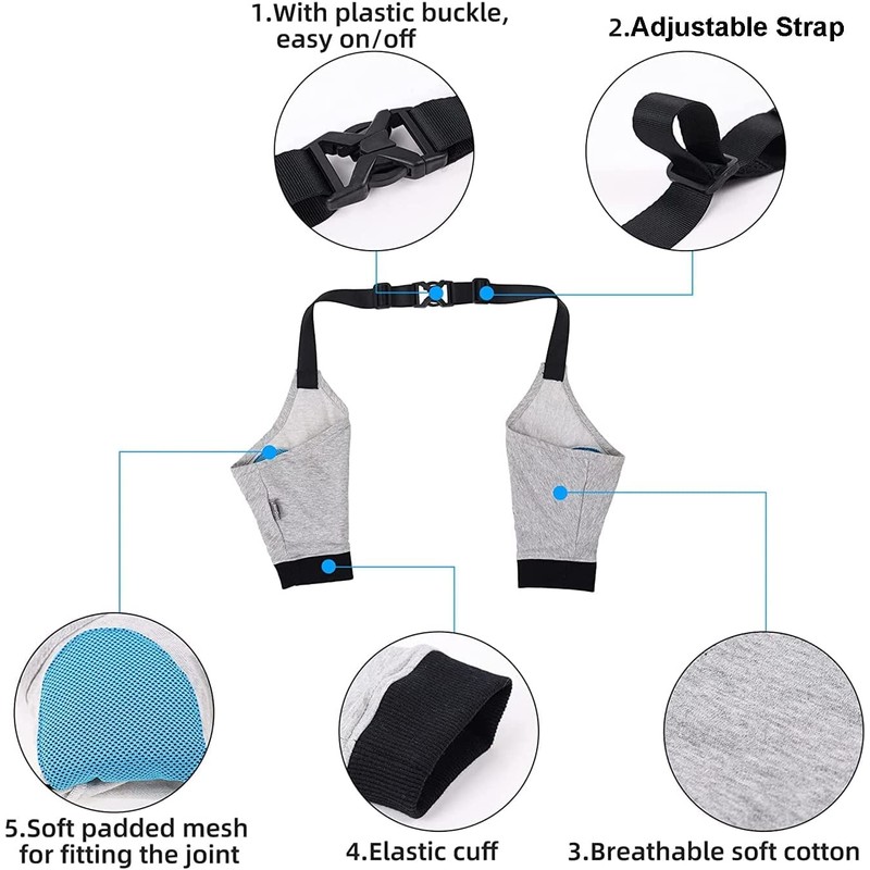 Dog Front Leg Joint Protector Sleeve,Elbow Sleeves with Pad for