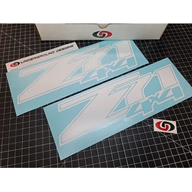 Z71 4x4 Decal Chevy Fender Tailgate Sticker 2007-2013 Select Color: (Matte White)