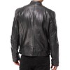 DECIMAL Men's Black Genuine Lambskin Leather Biker Jacket VINTAGE REAL