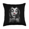 Payasa Chicana Chola Style Lowrider Mexican American Latina Throw Pillow
