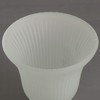 Anmire 2 Pack Frosted Ribbed Glass Shade, Bell Shaped Light