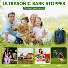 Anti Barking Device,Automatic High Frequency Ultrasonic Dog Barking Control Device with 3 Modes,Rechargeable Waterproof Dog Barking Deterrent Device,Can Be Used for Indoor and Outdoor.