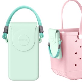 OUTXE Silicone Cell Phone Holder, Compatible with Bogg Bags, Mint Green Phone Bag Accessories