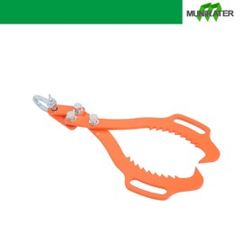 munirater 18inch Log Lifting Tongs Grab Hook 2 Serrated Claw Hook Timber Heavy Duty Skidding Tongs