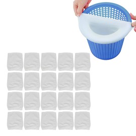 20pcs Pool Skimmer Socks, Summer Disposable Stretchable Pool Filter Saver Socks for Swimming Pool Spa, Pool Fine Mesh Leaves Pollen Catcher Debris Pre Filter Scum Sock