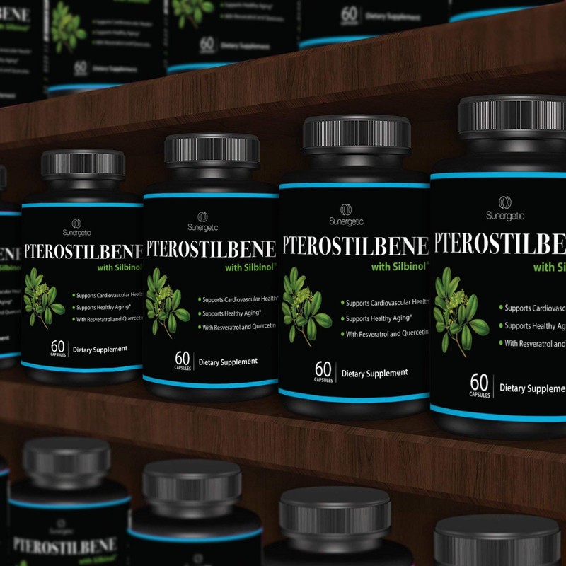 Premium Pterostilbene Supplement – Pterostilbene with Resveratrol & Quercetin –